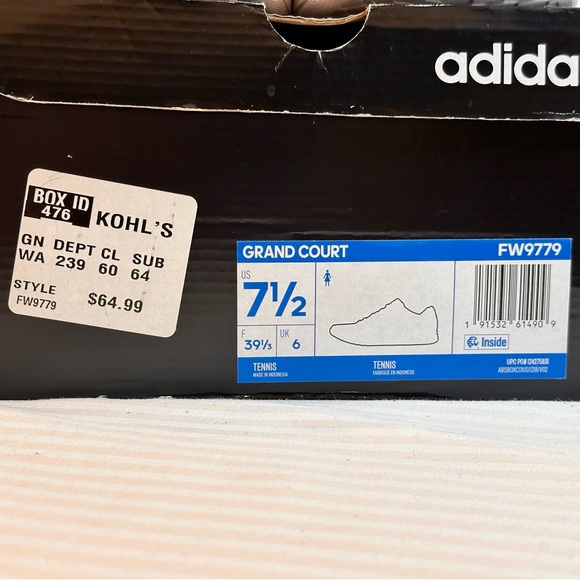 ADIDAS Grand Court Tennis Shoe - Picture 10 of 10